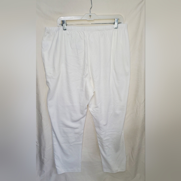 Pre-Loved Women’s Land’s End White Sweatpants Size 1X/P - Picture 10 of 10